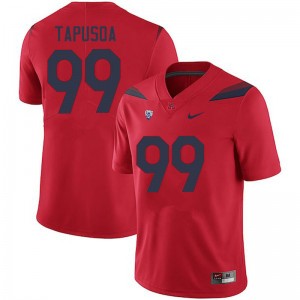 Men Myles Tapusoa Red Arizona Wildcats #99 Jersey 548365-880