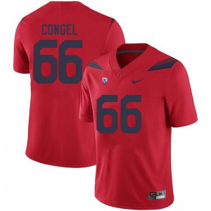 Men Robert Congel Red University of Arizona #66 Jersey 653167-285