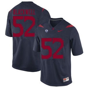 Men Aaron Blackwell Navy Arizona Wildcats #52 Jersey 854563-786