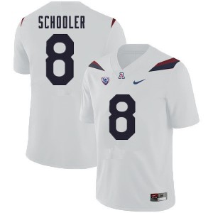 Men Brenden Schooler White Arizona Wildcats #8 Jersey 123167-966