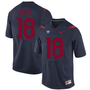 Men Cameron Fietz Navy Arizona #18 Jersey 909894-792