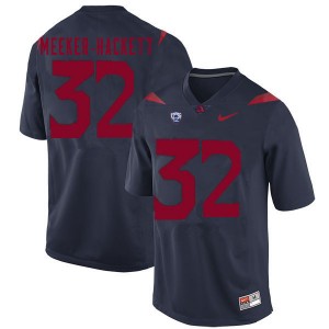Men Jacob Meeker-Hackett Navy University of Arizona #32 Jersey 273366-763