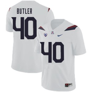 Men Jashon Butler White Arizona Wildcats #40 Jersey 740913-538