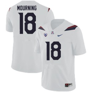 Men Derick Mourning White Arizona #18 Jersey 693088-937