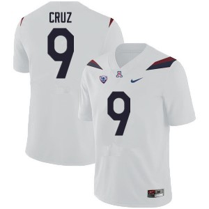 Men Gunner Cruz White Arizona Wildcats #9 Jersey 613758-641