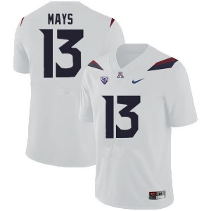 Men Isaiah Mays White Arizona #13 Jersey 648206-383