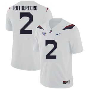 Men Isaiah Rutherford White University of Arizona #2 Jersey 752367-655