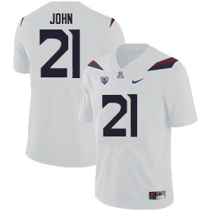 Men Jalen John White Arizona Wildcats #21 Jersey 682852-594