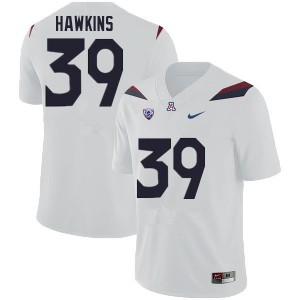Men Kameron Hawkins White Arizona #39 Jersey 576643-168