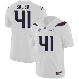 Men Mike Saliba White Arizona #41 Jersey 274654-350
