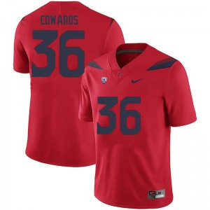Men RJ Edwards Red Arizona #36 Jersey 570654-999