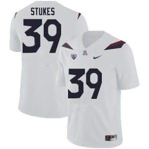 Men Treydan Stukes White Wildcats #39 Jersey 546869-161