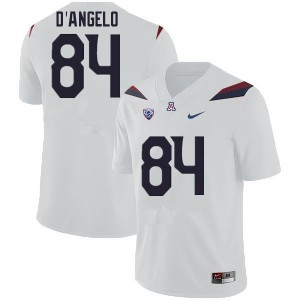 Men Tristen D'Angelo White University of Arizona #84 Jersey 132077-668