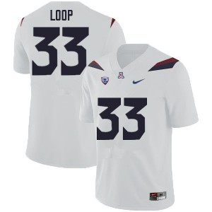 Men Tyler Loop White Arizona #33 Jersey 909678-129