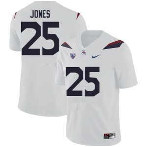 Men Valen Jones White Arizona #25 Jersey 505070-868