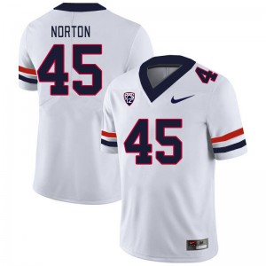 Men Bill Norton White Arizona Wildcats #45 Jersey 943116-976