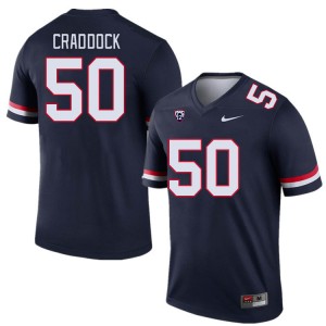 Men Brandon Craddock Navy Wildcats #50 Jersey 272347-397