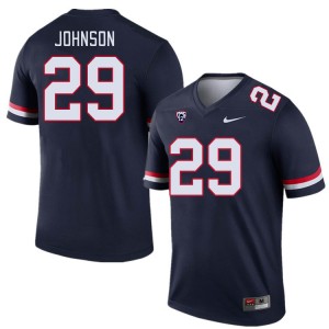 Men Brandon Johnson Navy University of Arizona #29 Jersey 662020-519