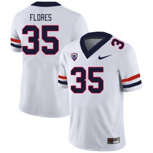 Men CJ Flores White University of Arizona #35 Jersey 243551-632