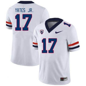 Men Charles Yates Jr. White University of Arizona #17 Jersey 518111-203
