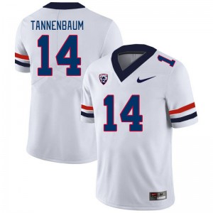 Men Cole Tannenbaum White University of Arizona #14 Jersey 918091-768