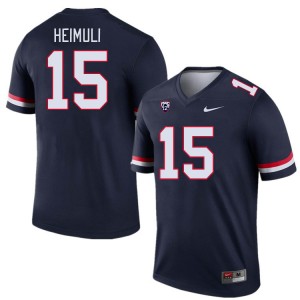 Men Daniel Heimuli Navy University of Arizona #15 Jersey 230688-616