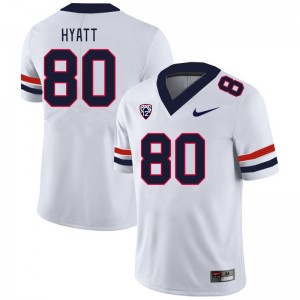 Men Devin Hyatt White Arizona Wildcats #80 Jersey 371792-126