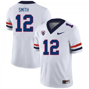 Men Genesis Smith White Wildcats #12 Jersey 213692-508
