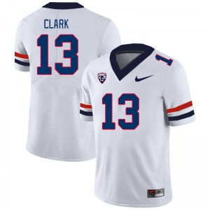 Men Jaden Clark White University of Arizona #13 Jersey 901423-908
