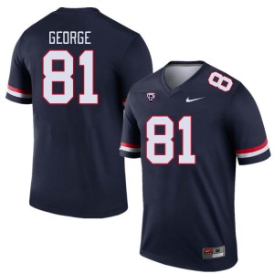 Men Jake George Navy University of Arizona #81 Jersey 632261-384