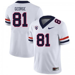 Men Jake George White Arizona #81 Jersey 921264-172
