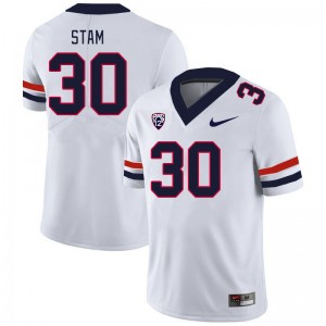 Men Jax Stam White Arizona Wildcats #30 Jersey 783442-743