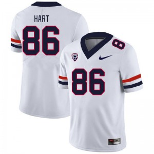 Men John Hart White University of Arizona #86 Jersey 385625-371
