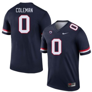 Men Jonah Coleman Navy Arizona #3 Jersey 155895-157