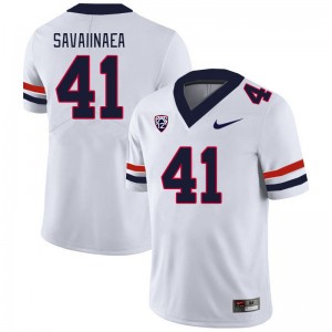 Men Julian Savaiinaea White Arizona Wildcats #41 Jersey 595528-753