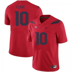 Men Justin Flowe Red Arizona Wildcats #10 Jersey 122666-700