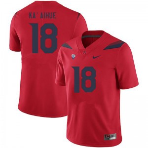 Men Kamuela Ka'aihue Red Arizona #18 Jersey 176798-664