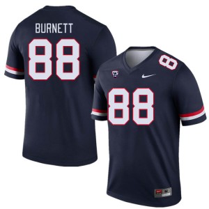 Men Keyan Burnett Navy University of Arizona #88 Jersey 360822-559