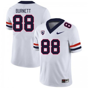 Men Keyan Burnett White Wildcats #88 Jersey 192323-596