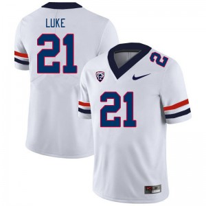 Men Rayshon Luke White Arizona Wildcats #21 Jersey 332419-851