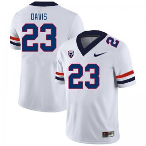 Men Tacario Davis White Arizona Wildcats #23 Jersey 748375-616