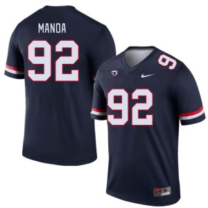 Men Tyler Manoa Navy Arizona #92 Jersey 492501-184