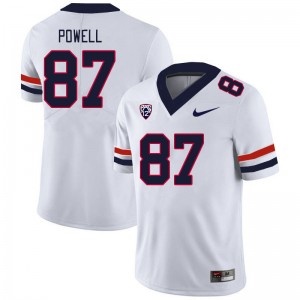 Men Tyler Powell White Arizona Wildcats #87 Jersey 773315-546