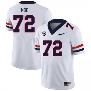 Men Wendell Moe White Wildcats #72 Jersey 452345-960