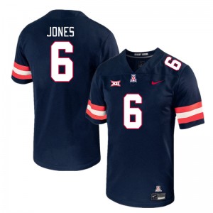 Men AJ Jones Navy Arizona #6 Big 12 Conference Jersey 487251-402