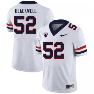 Men Aaron Blackwell White Arizona Wildcats #52 Jersey 734814-839