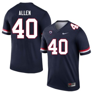 Men Ammon Allen Navy Arizona Wildcats #40 Jersey 576768-811