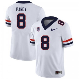 Men Anthony Pandy White Wildcats #8 Jersey 289397-724