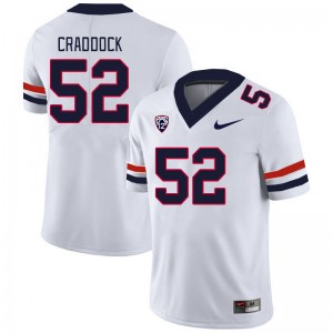 Men Brandon Craddock White Wildcats #52 Jersey 195608-415