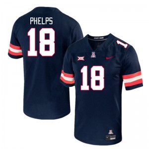 Men Brandon Phelps Navy Wildcats #18 Big 12 Conference Jersey 225949-144